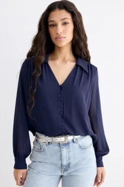 ADAME Blue Blouse