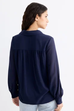ADAME Blue Blouse