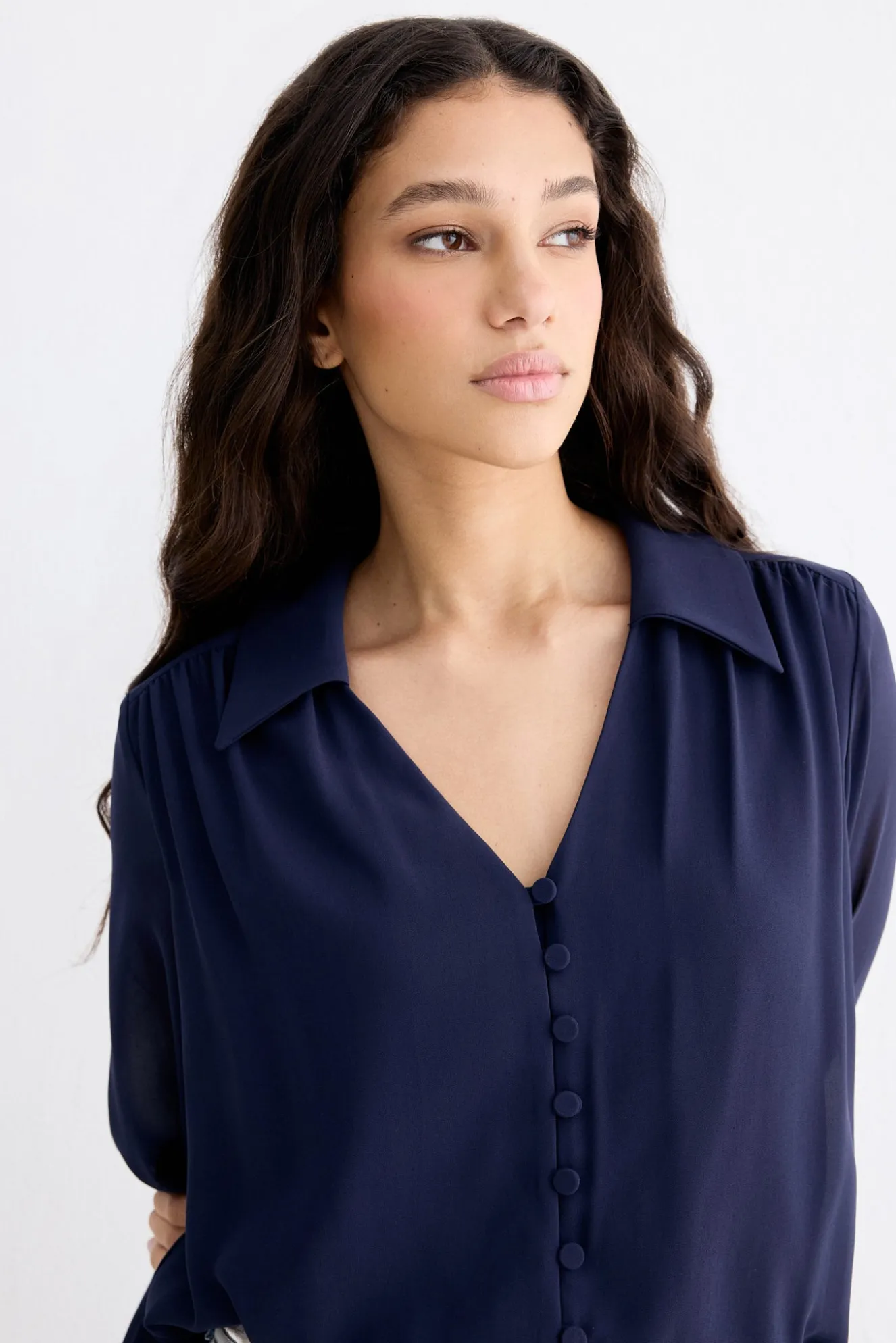 ADAME Blue Blouse
