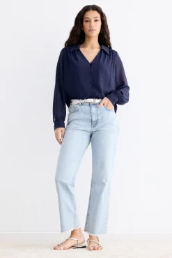 ADAME Blue Blouse