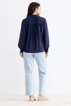 ADAME Blue Blouse