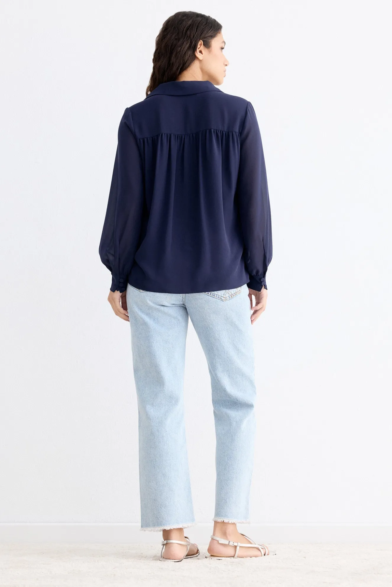 ADAME Blue Blouse