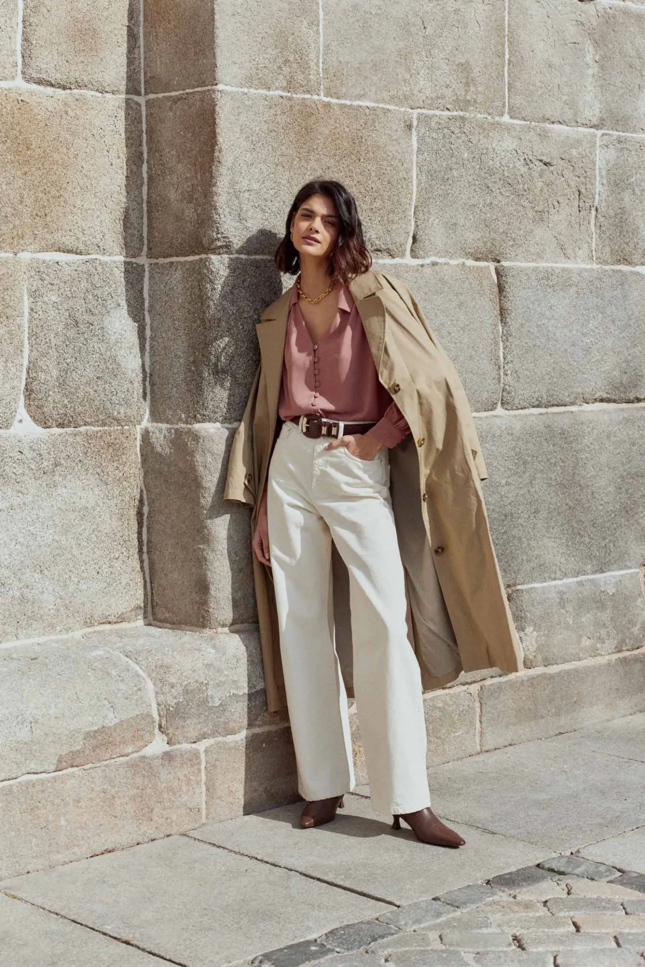 ADAME Nude Blouse
