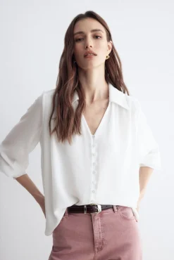 ADAME White Blouse