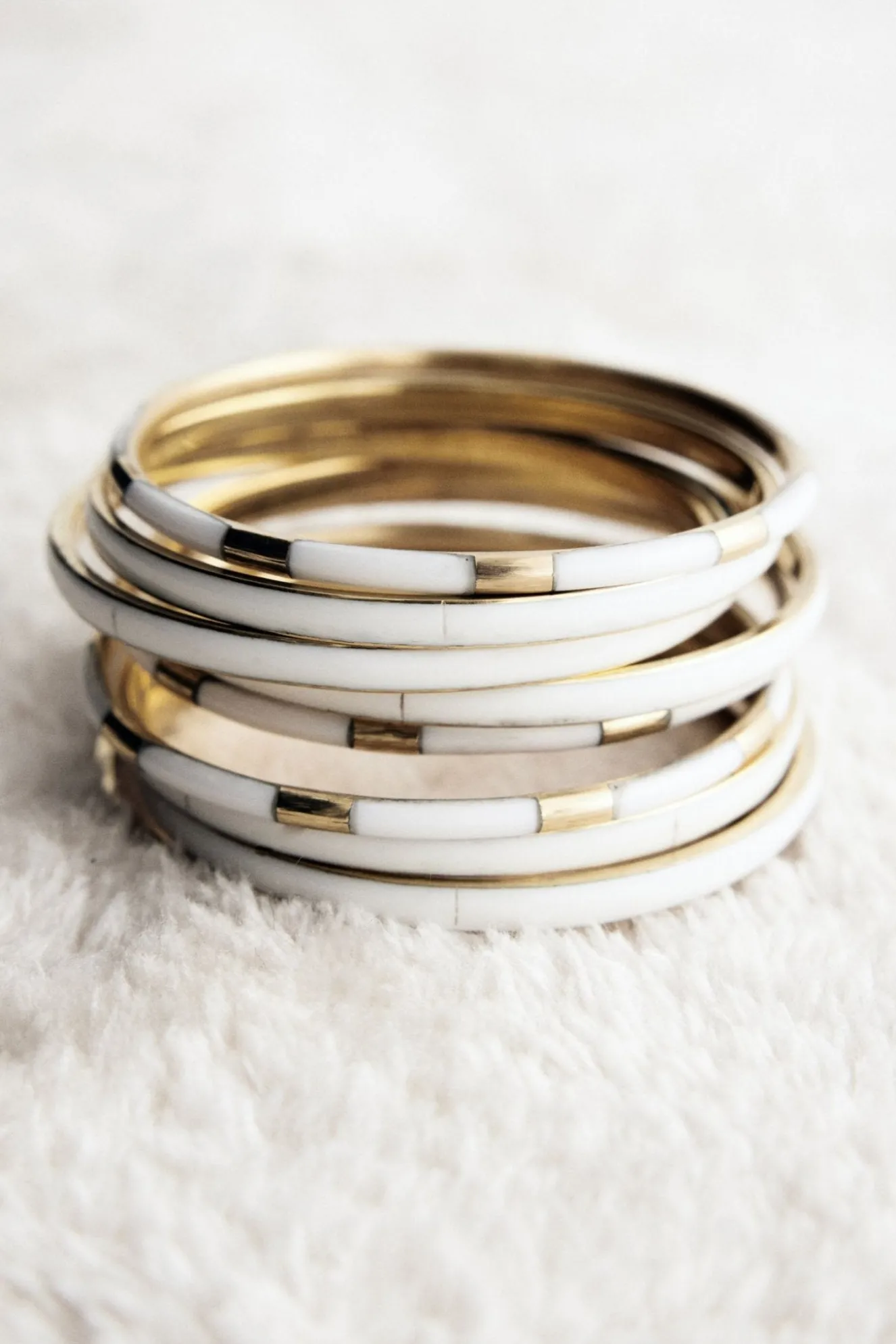ADRIEL White Bracelet Set
