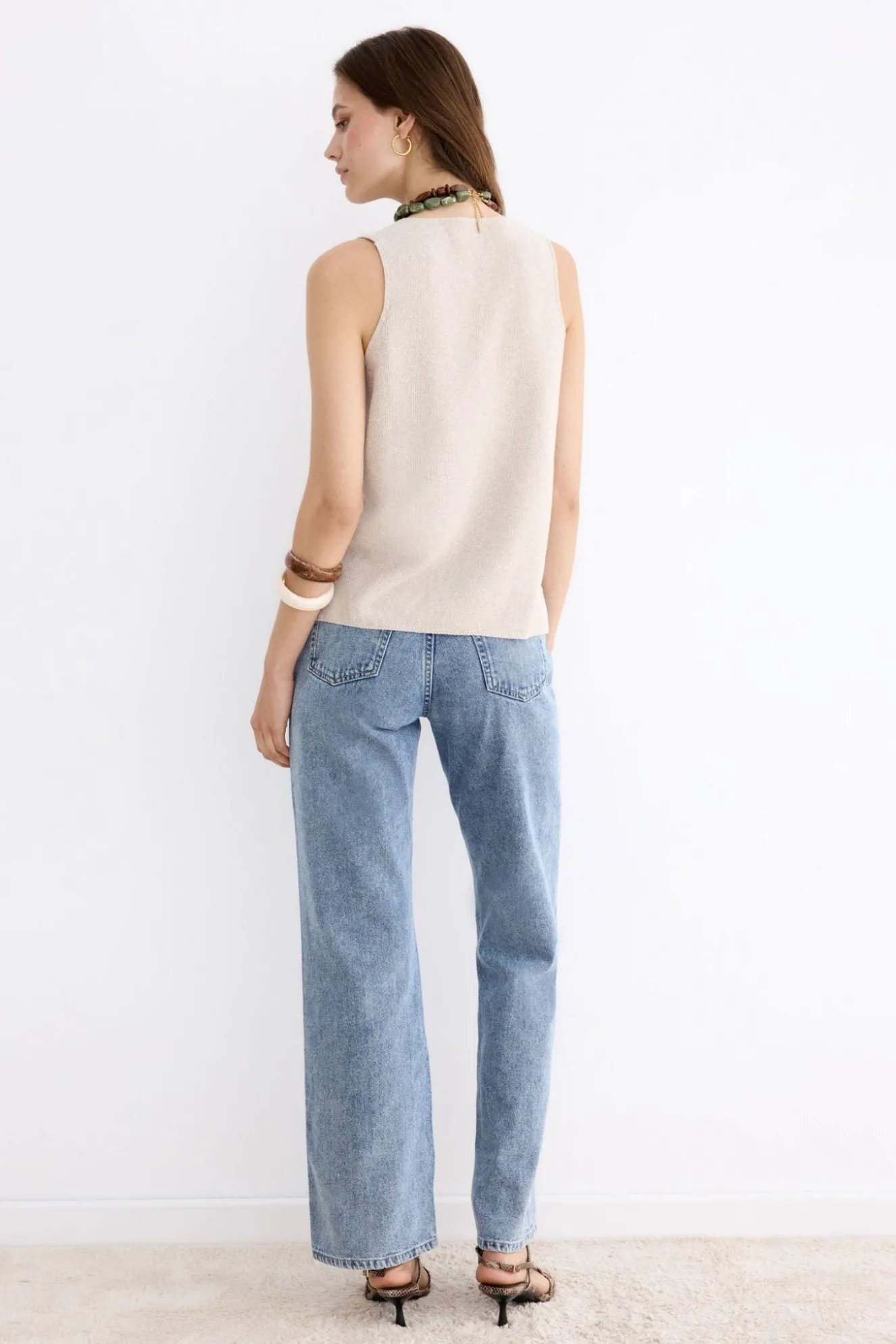 AKARI Beige Top