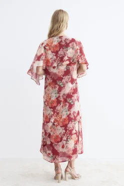 ALIZEE Print Rose Dress
