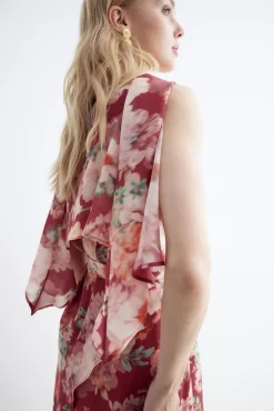 ALIZEE Print Rose Dress