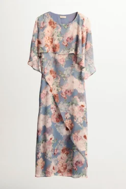 ALIZEE Print sky dress