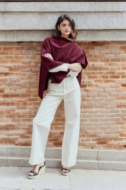 ALLEGRA Burgundy Cape