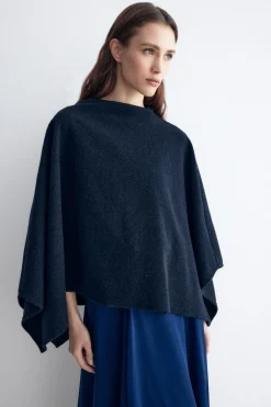 ALLEGRA Navy Cape