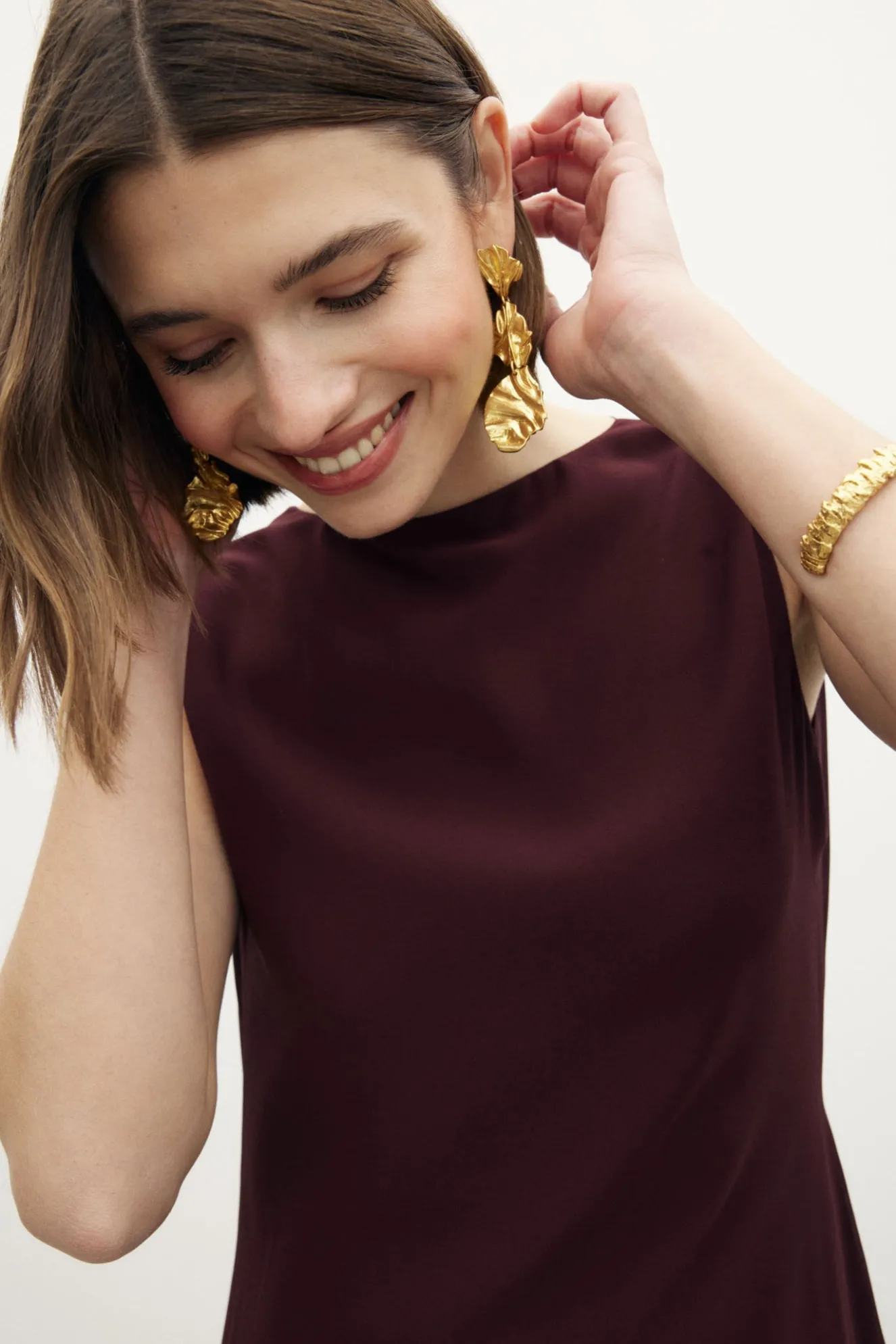 AMALFI Burgundy Dress