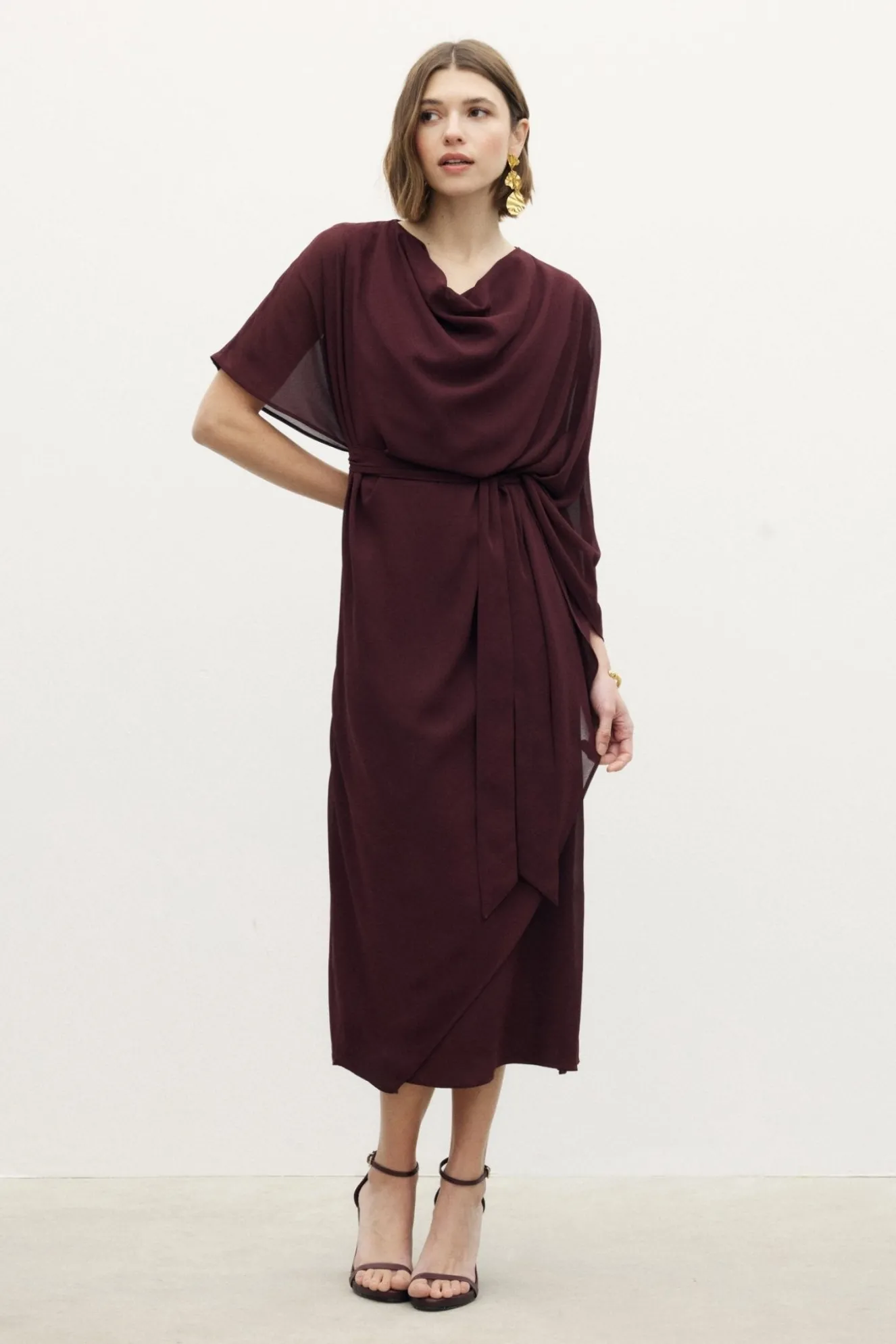 AMALFI Burgundy Dress