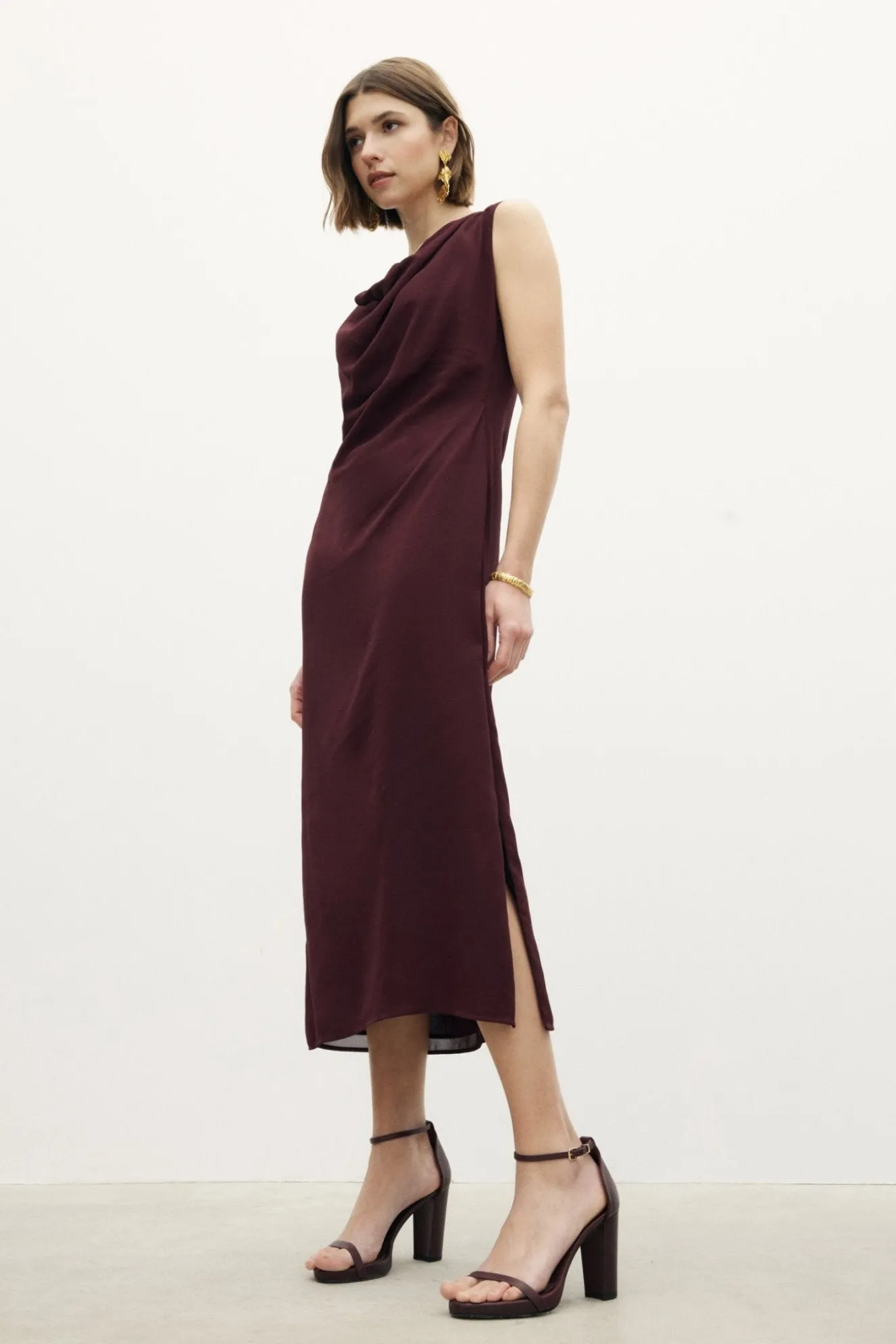AMALFI Burgundy Dress