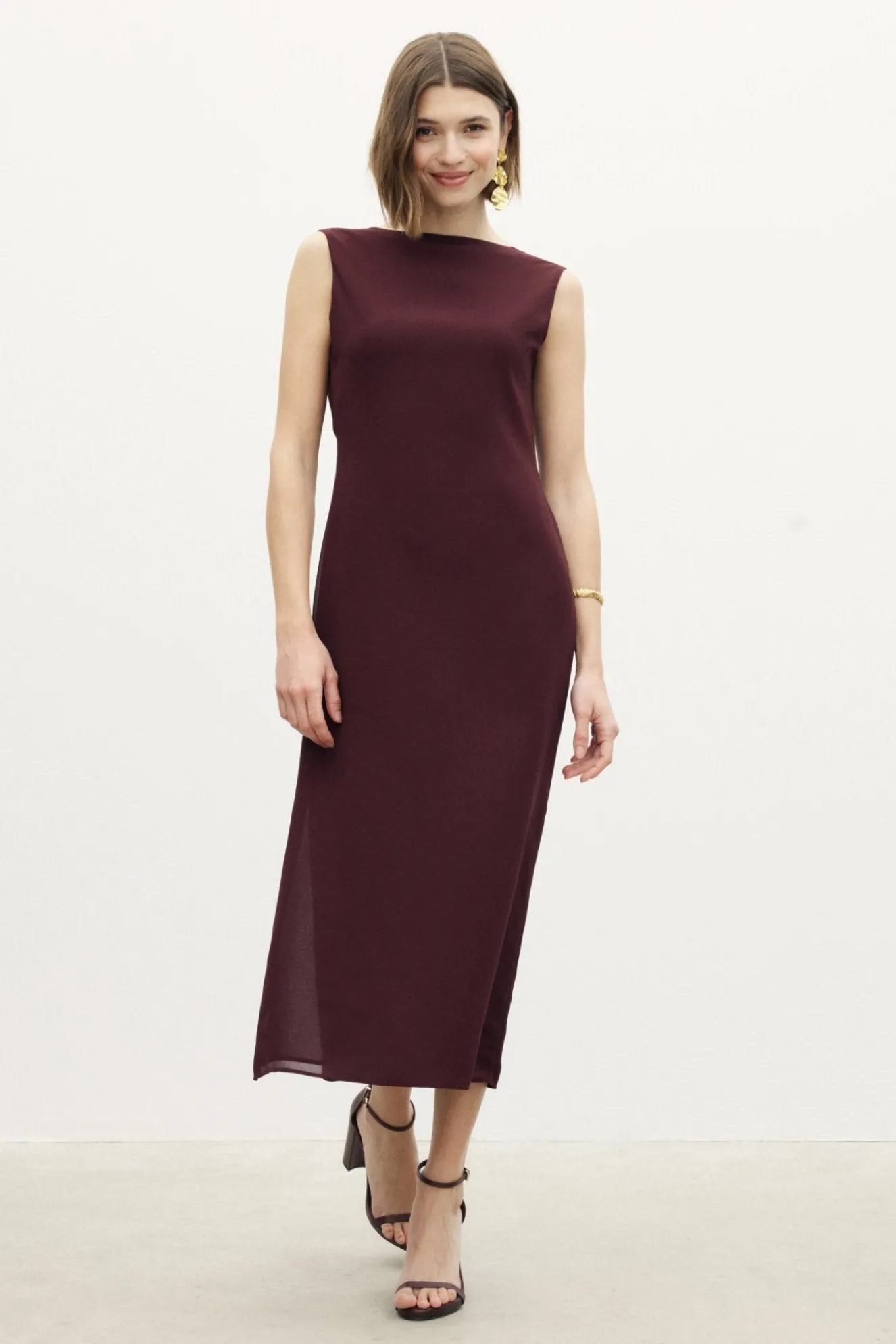 AMALFI Burgundy Dress