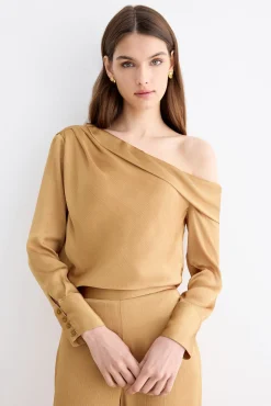 AMANDA Gold Blouse