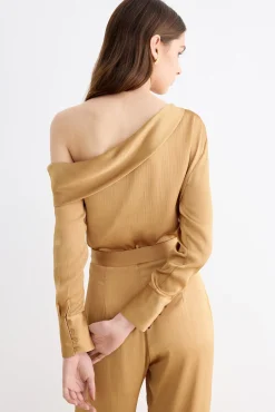 AMANDA Gold Blouse