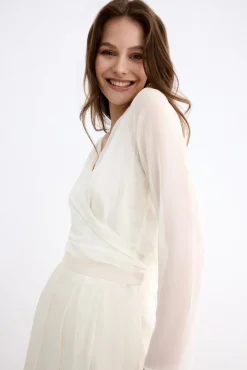 Amber White Blouse