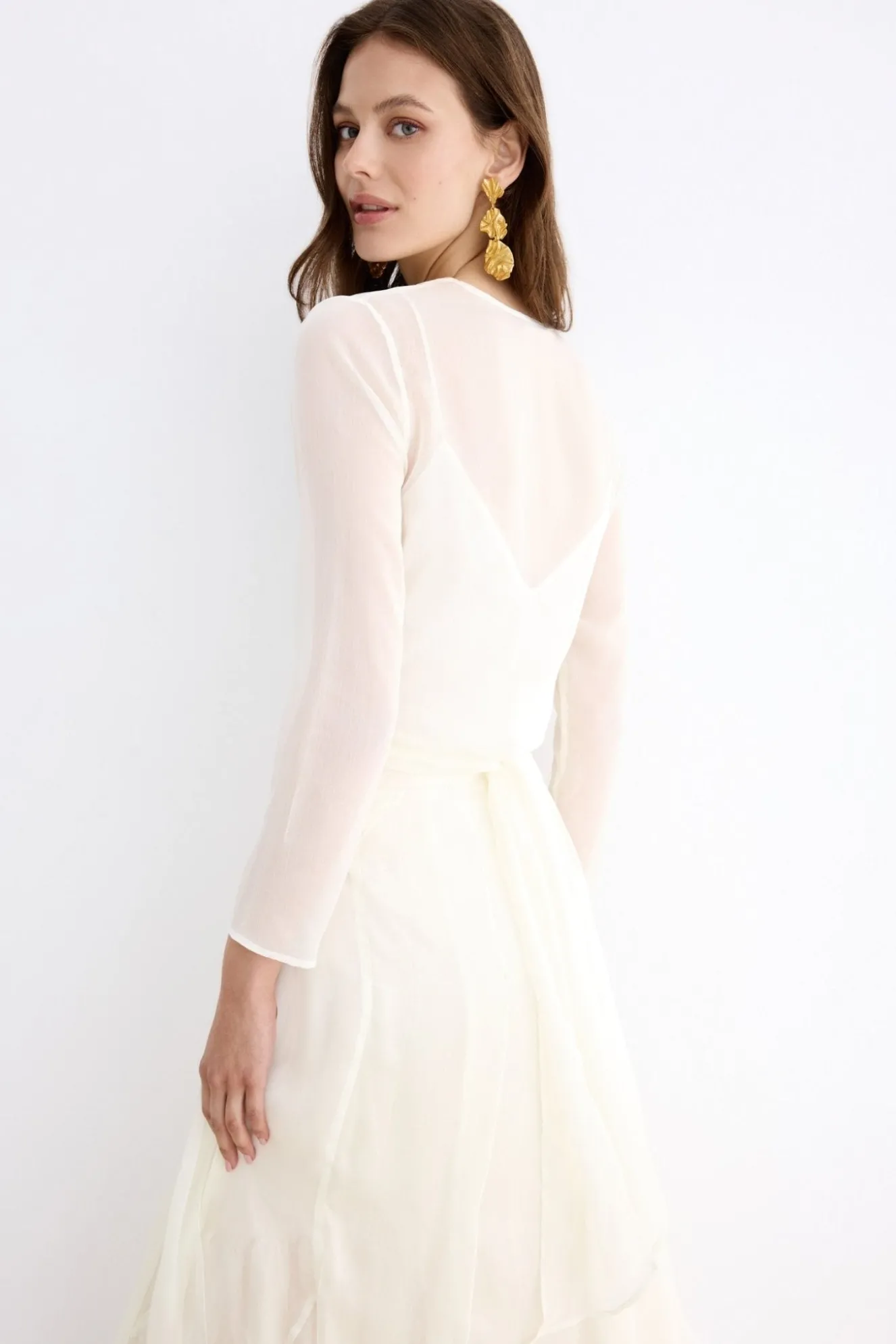 Amber White Blouse