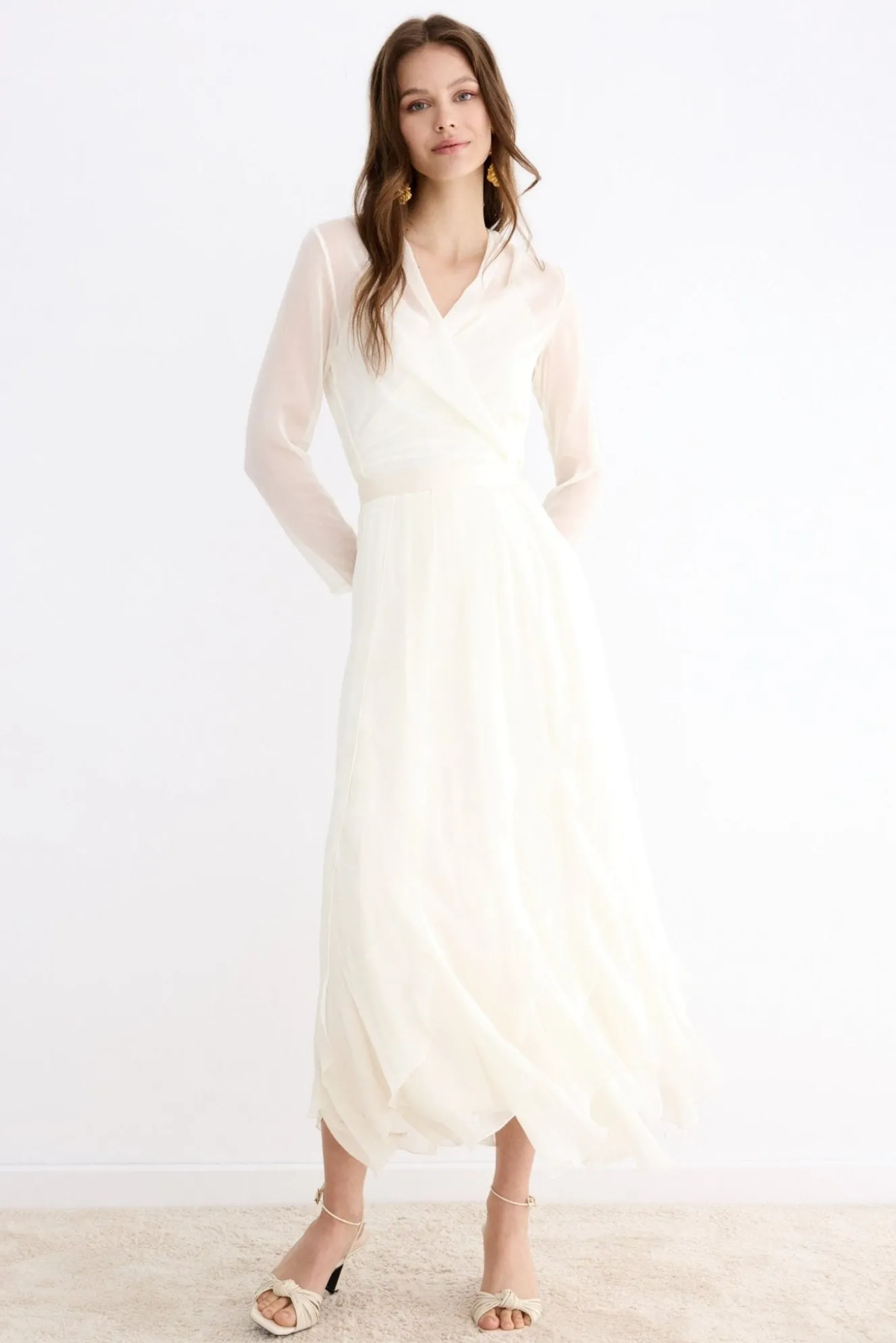 Amber White Blouse