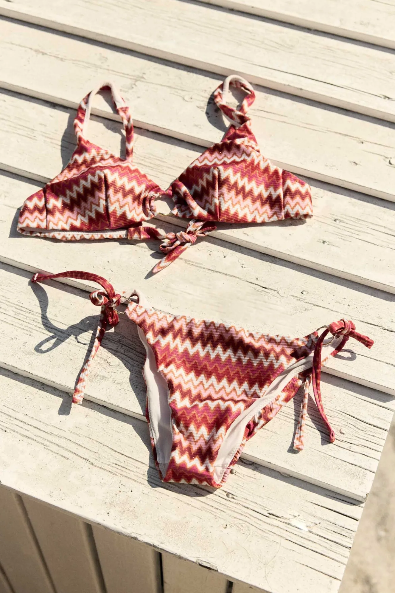 ARUBA Print Red Bikini Bottom