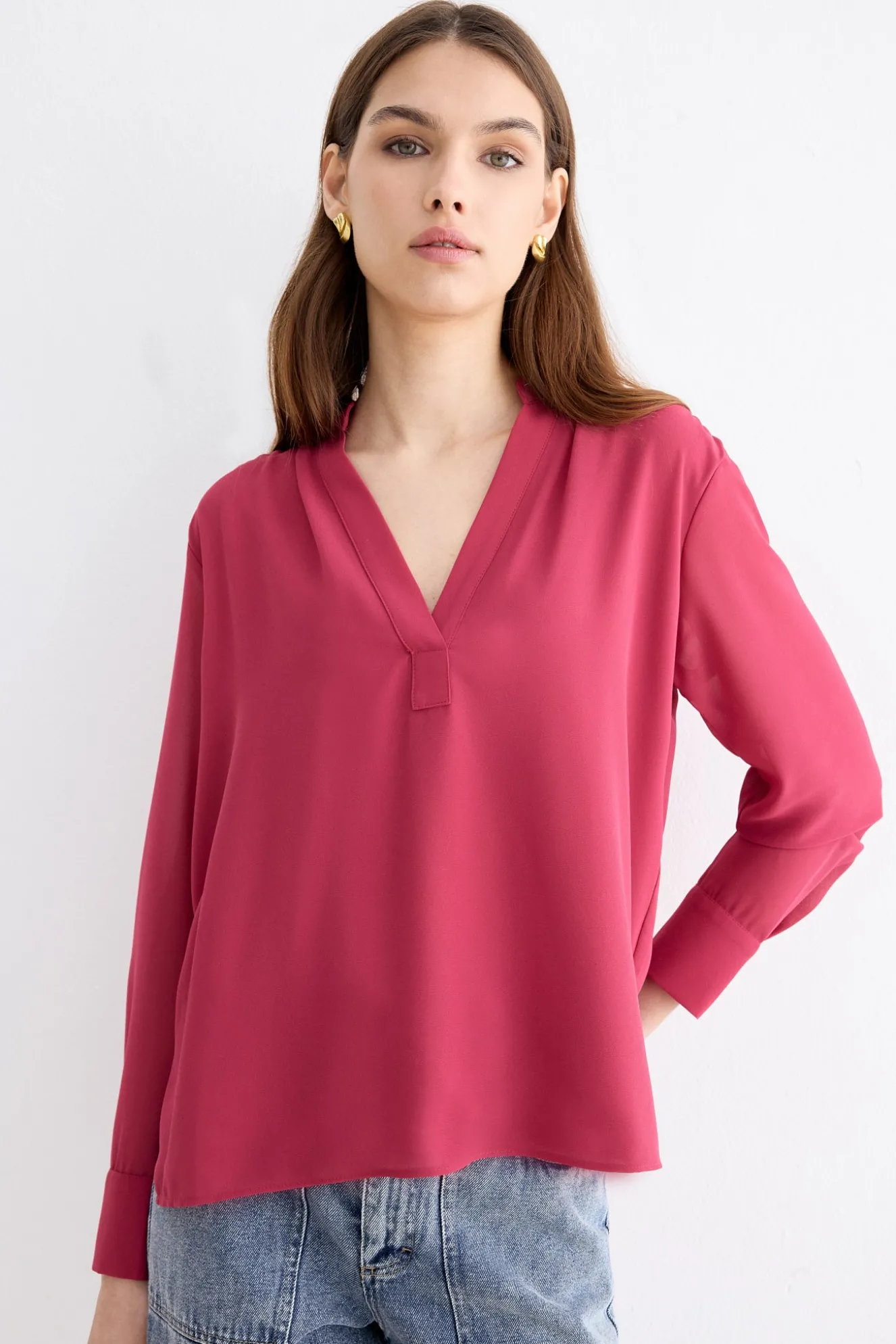 Avani Blouse Cherry