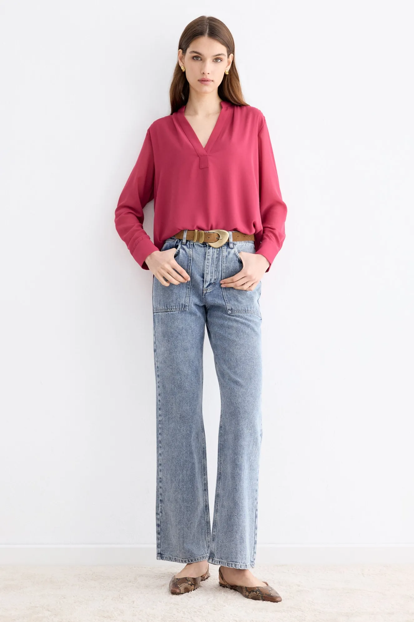Avani Blouse Cherry