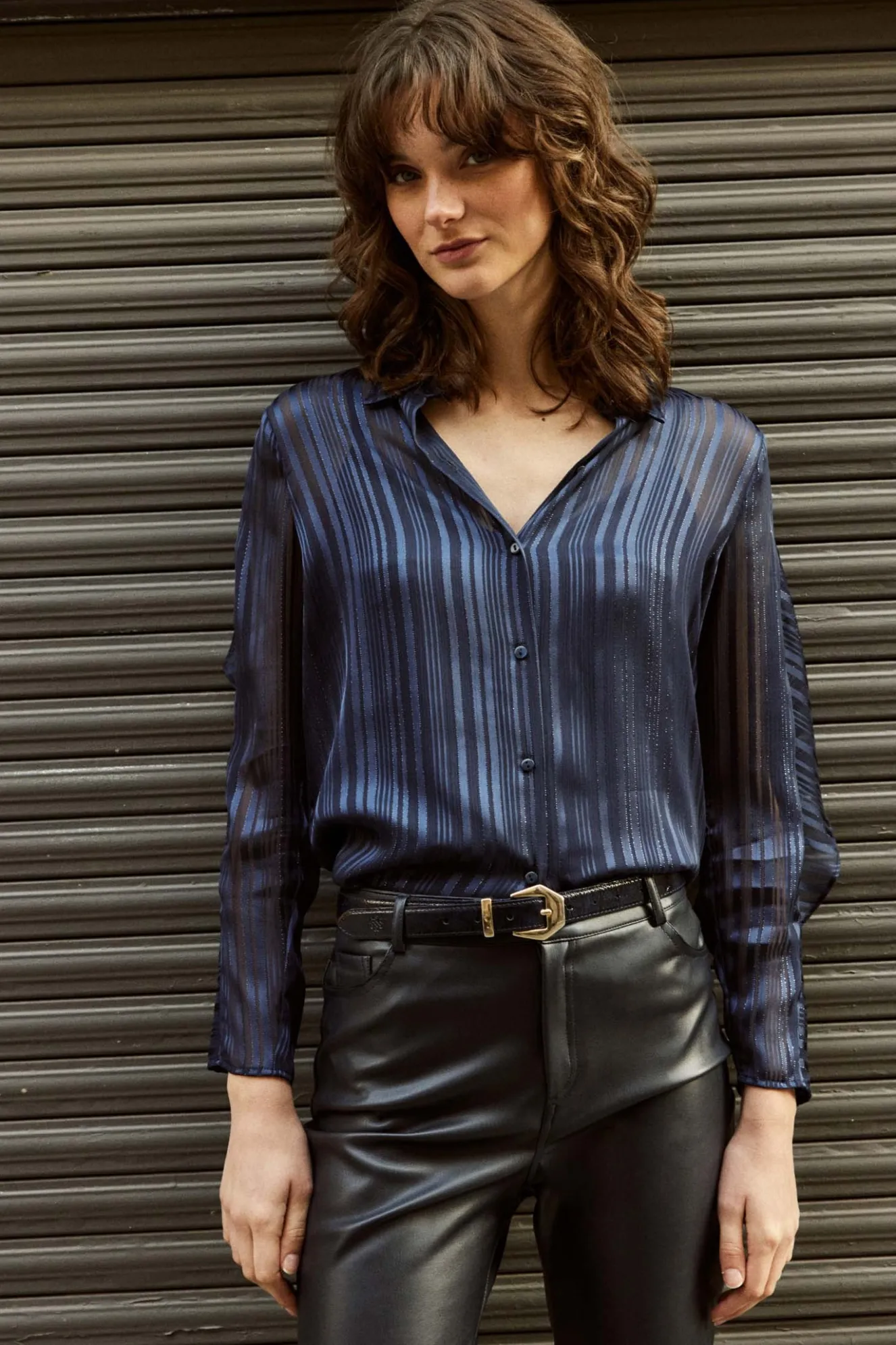 BELLA Blouse Navy