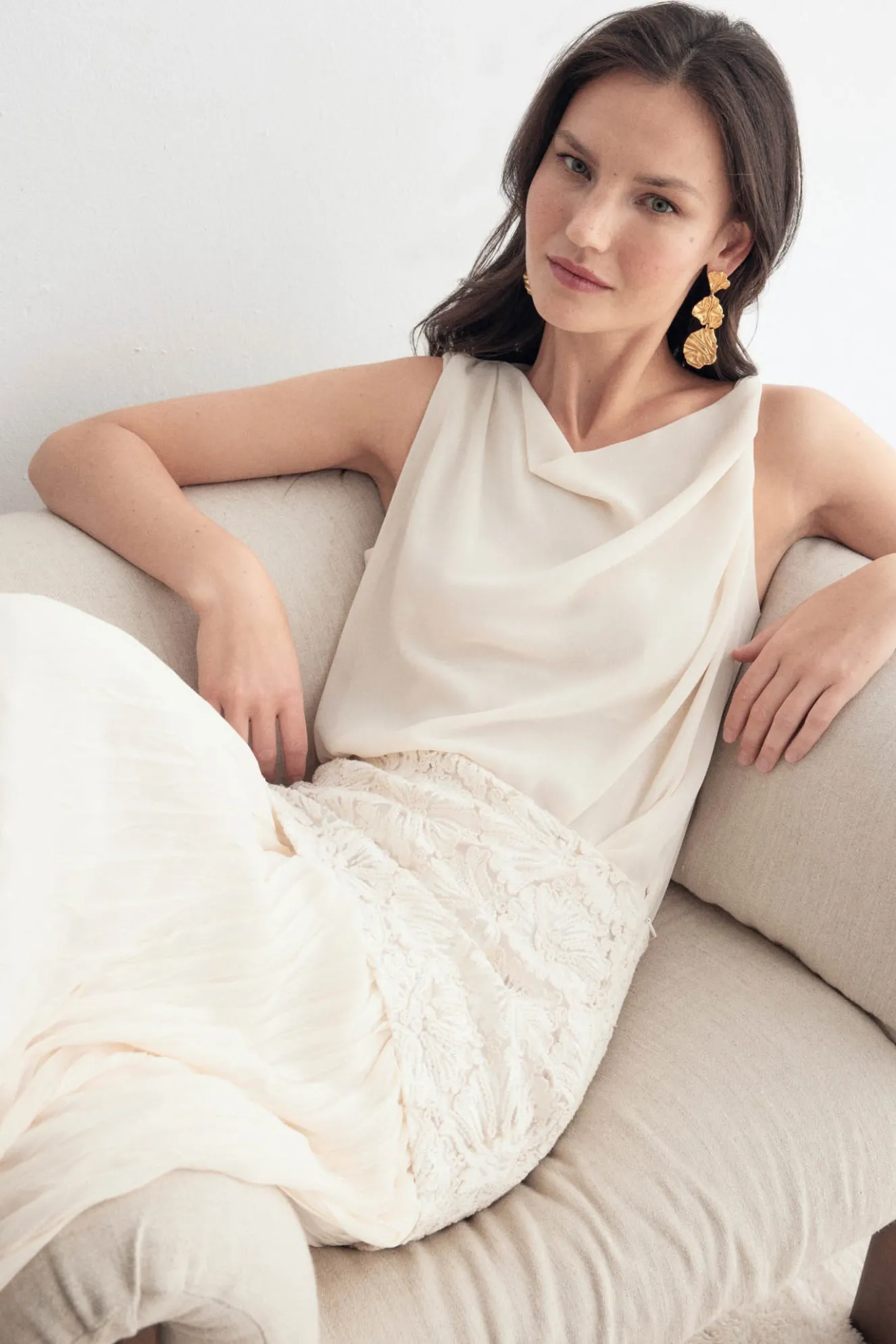 BERILO Beige Skirt