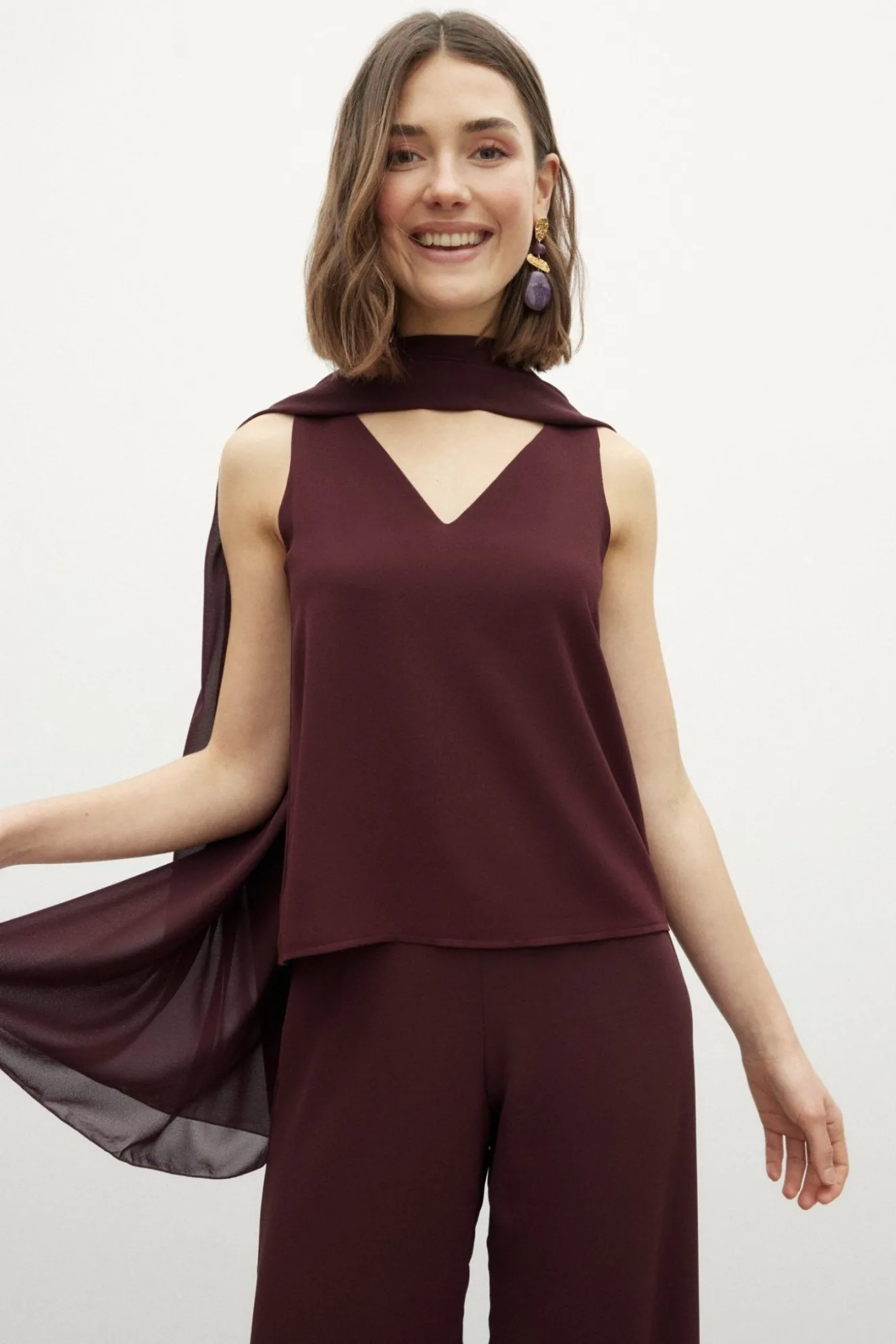 BIMANI Scarf Burgundy