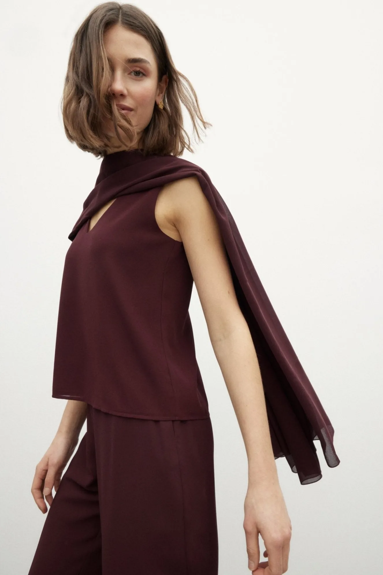 BIMANI Scarf Burgundy