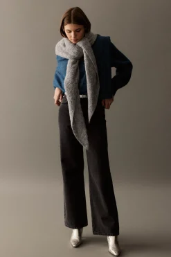 Blue MOHAIR Poncho for Women - BIMANI