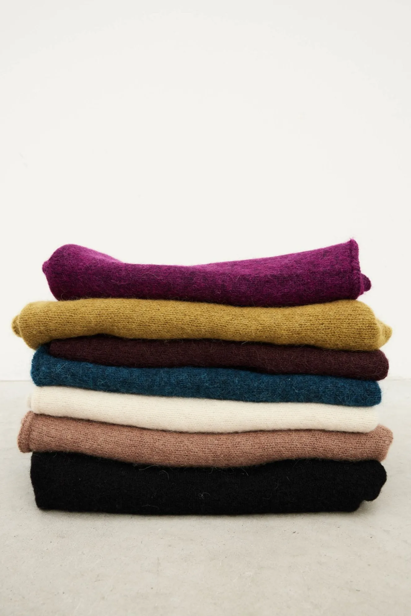 Blue MOHAIR Poncho for Women - BIMANI