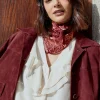 BOTEH Print Burgundy Scarf