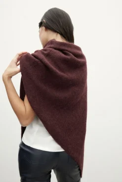 Brown MOHAIR Poncho for Women - BIMANI