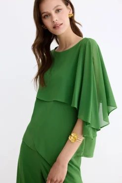 Camellia Forest Green Blouse