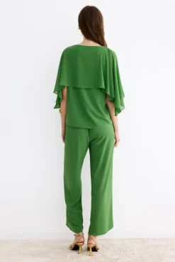Camellia Forest Green Blouse
