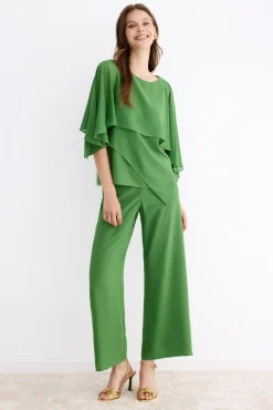Camellia Forest Green Blouse