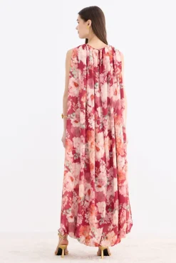 CAROLE Print Rose Dress