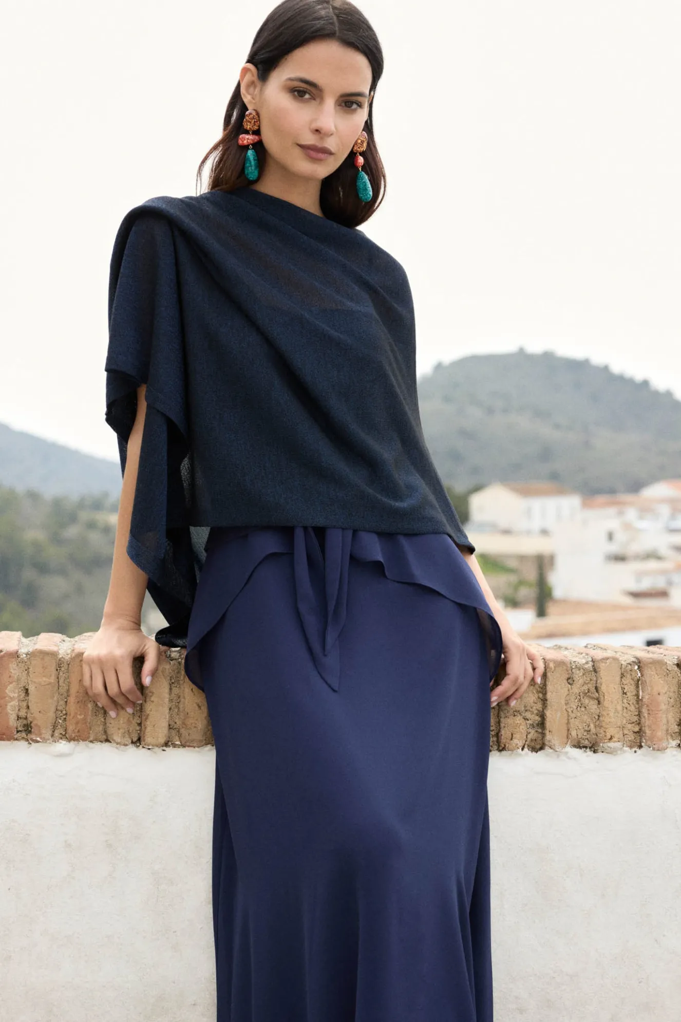 CASSIA Navy Dress