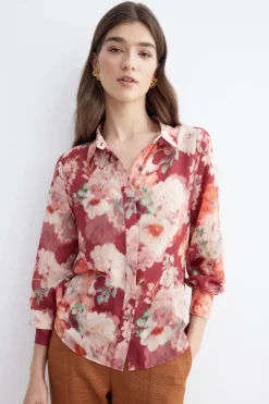 CHANTAL Print Rose Blouse