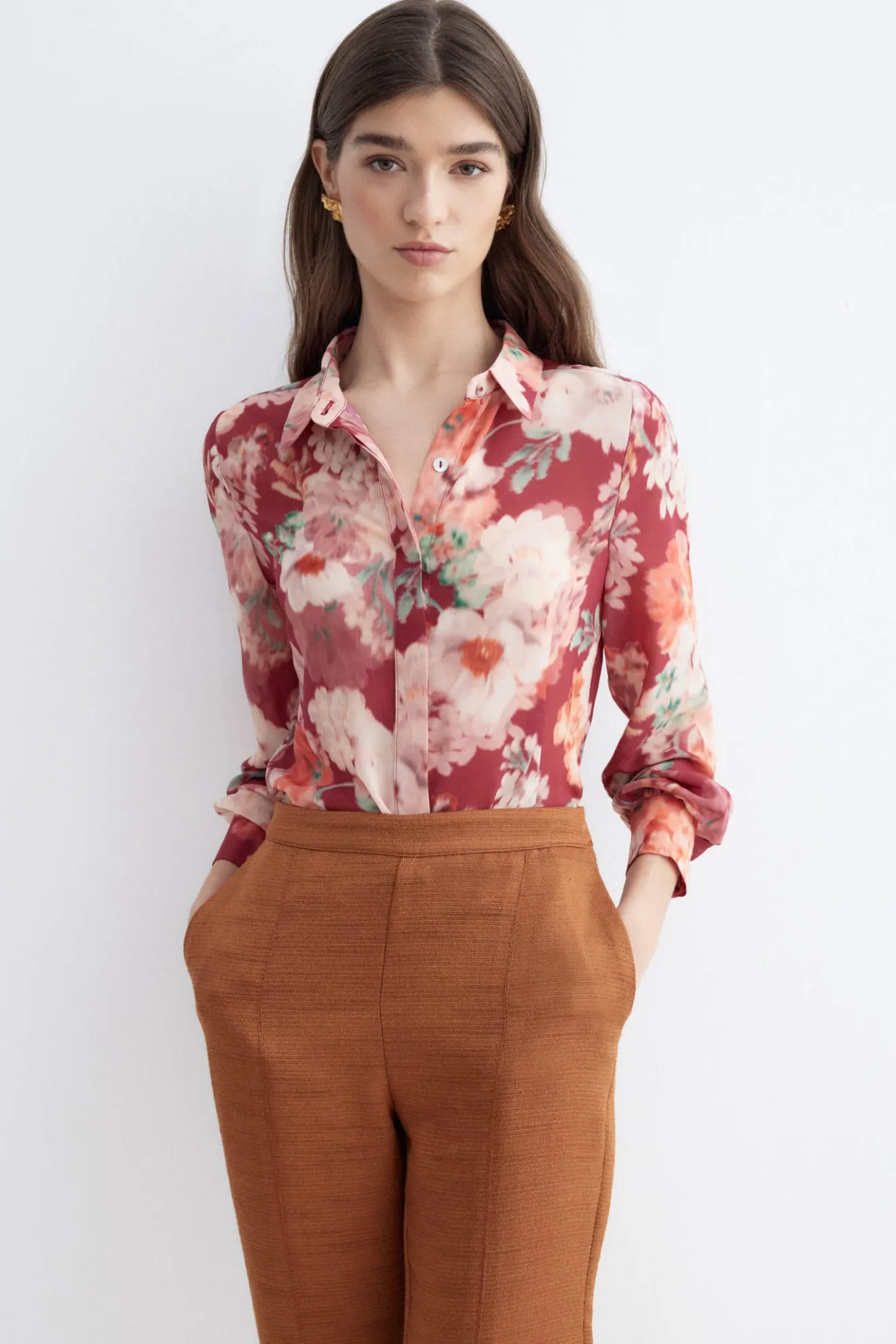 CHANTAL Print Rose Blouse