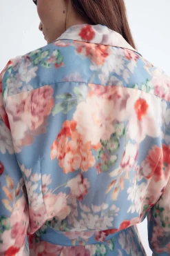 Chantal Print Sky Blouse