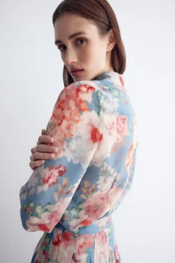 Chantal Print Sky Blouse