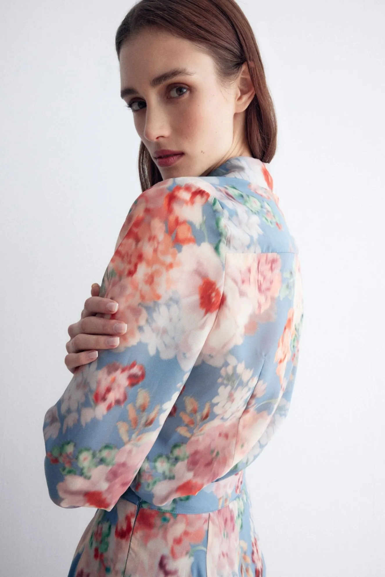 Chantal Print Sky Blouse