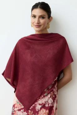 Cherry Knit Poncho
