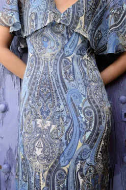 DANAE Print Blue Dress