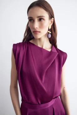 DARYA Grape Blouse