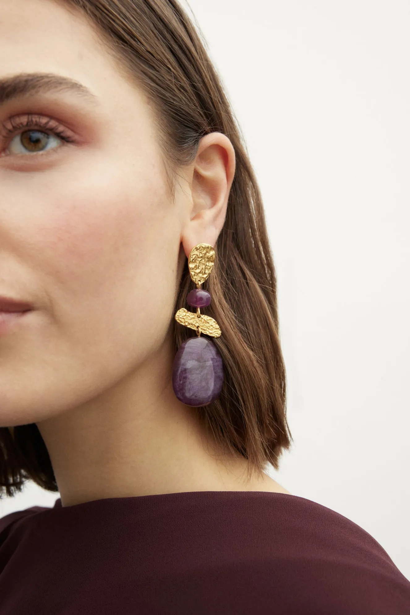 DELIA Earrings Grape