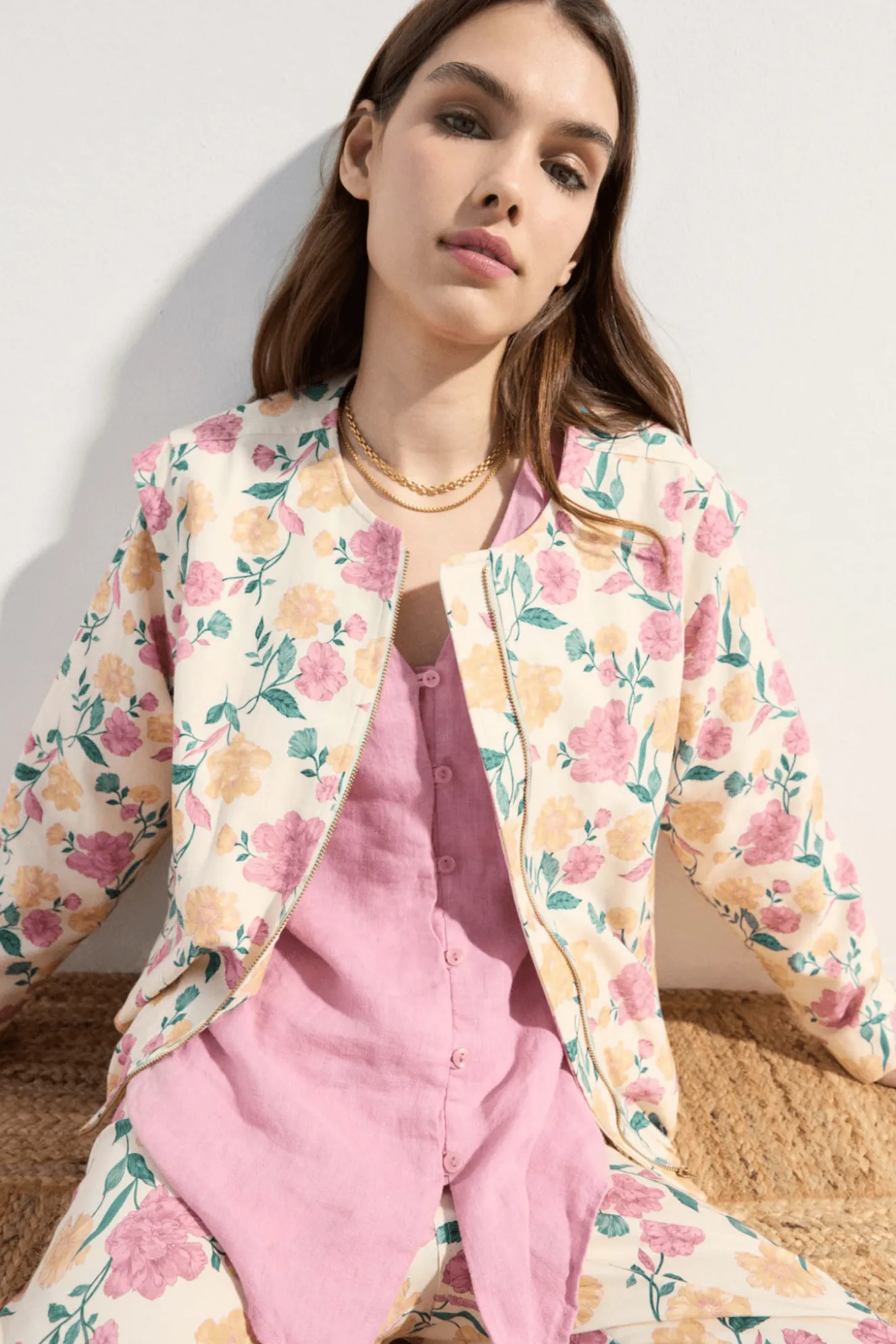 Detachable CARNABY Floral Print Jacket